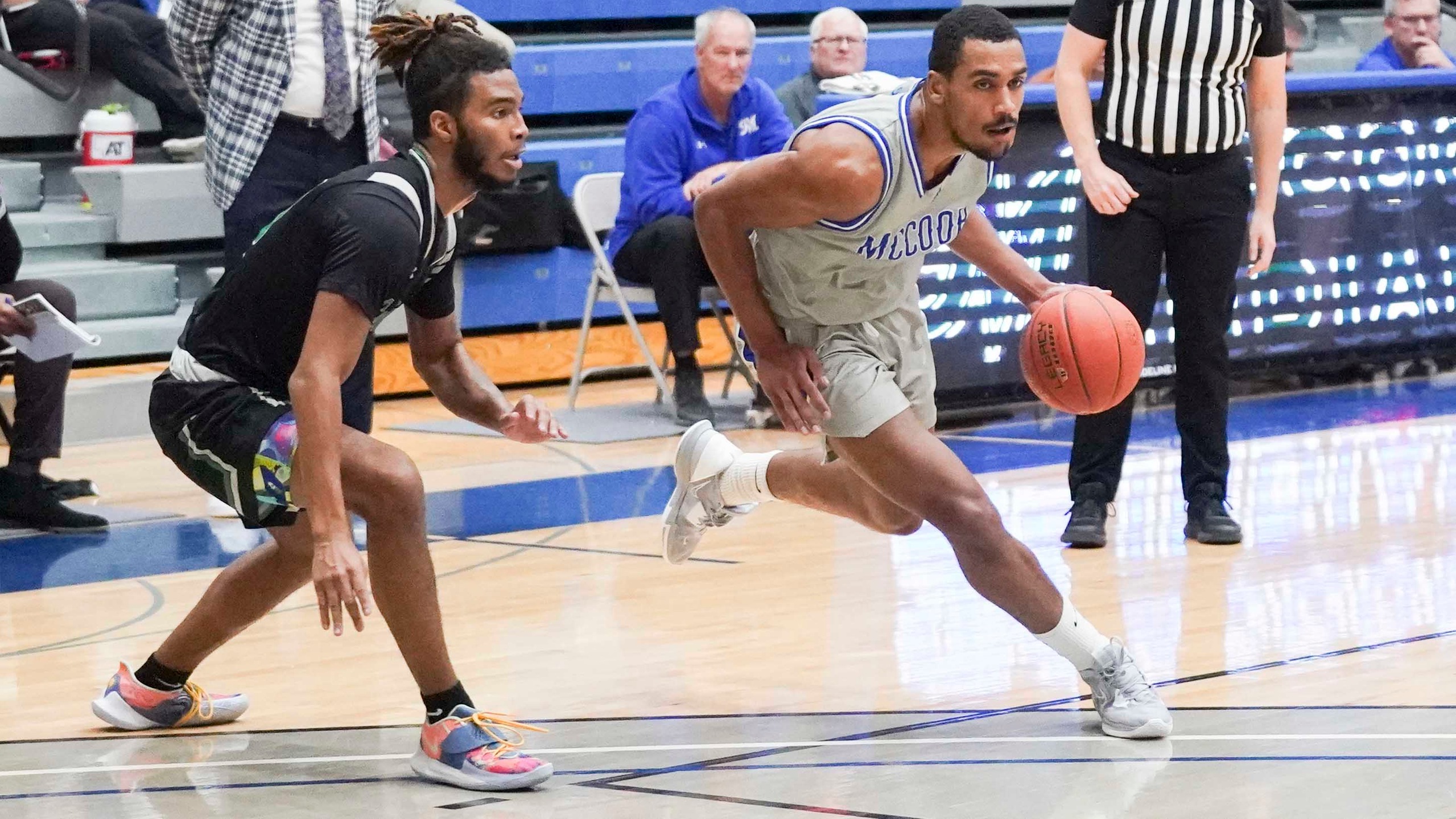 Storm erupt for second-half surge to down MCC men 64-59.